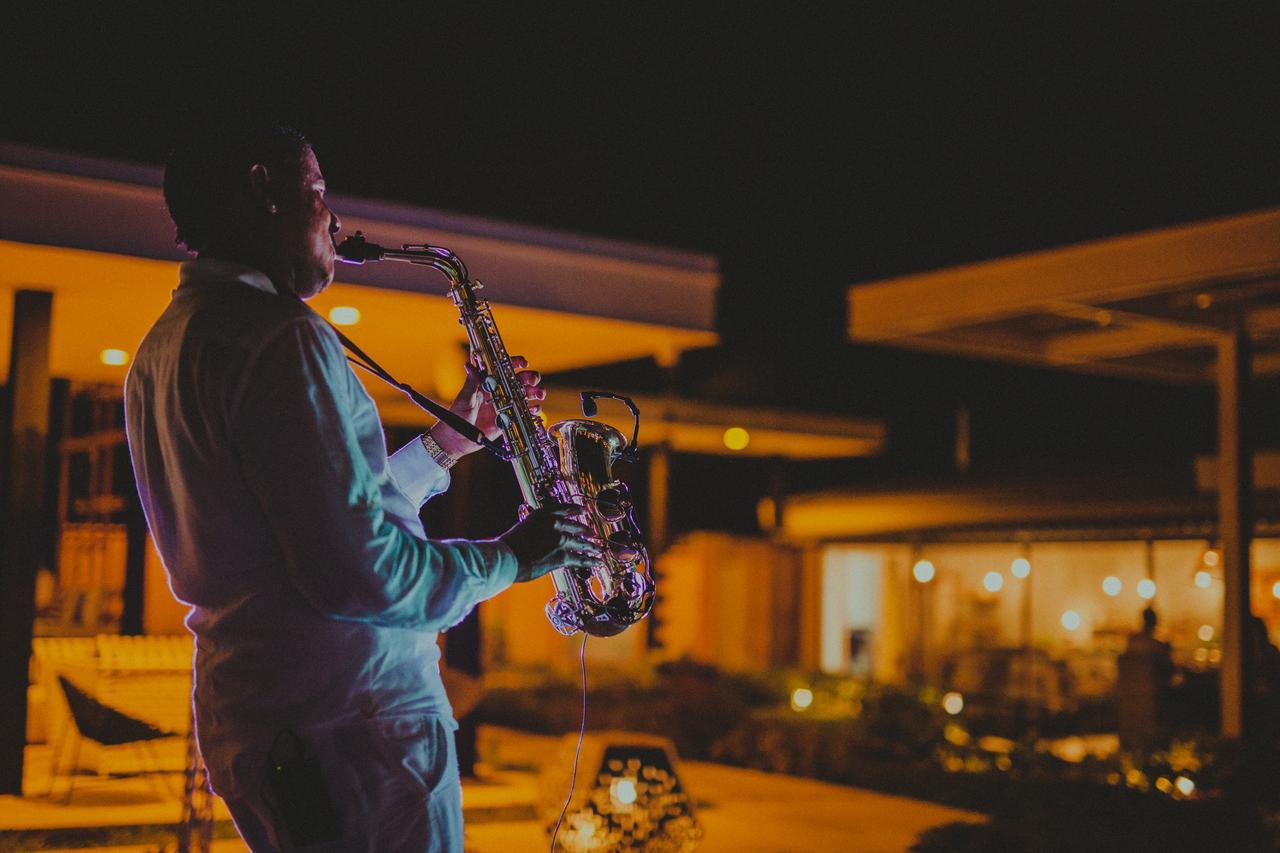 加泰罗尼亚皇家巴瓦罗酒店 - 全包 - 仅限成人 蓬塔卡纳 外观 照片 Jazz in the evening